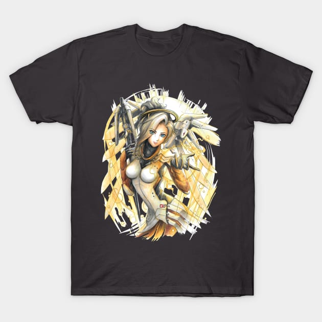 Overwatch Mercy T-Shirt by RachtaLin